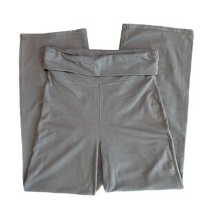 H&M Womens Foldover-Waist Cotton Pants